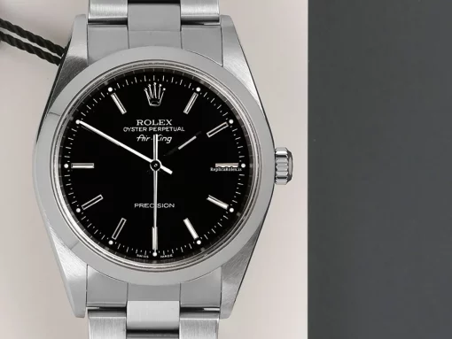 Cool Copies Rolex Air King Precision 14000 Automatic Movement 34mm Steel Case Watch - Image 5