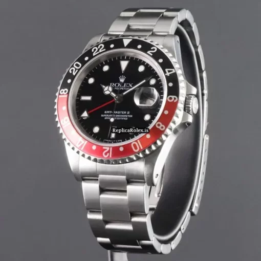Fantastic Fake Rolex Gmt-master II 16710 Caliber 3185 Automatic Movement 40mm Steel Case Mens/unisex Watch - Image 3