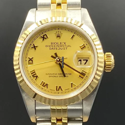 Awesome Replica Rolex Lady-datejust 79173 Caliber 2235 Automatic Movement 26mm Gold/steel Case Womens Watch