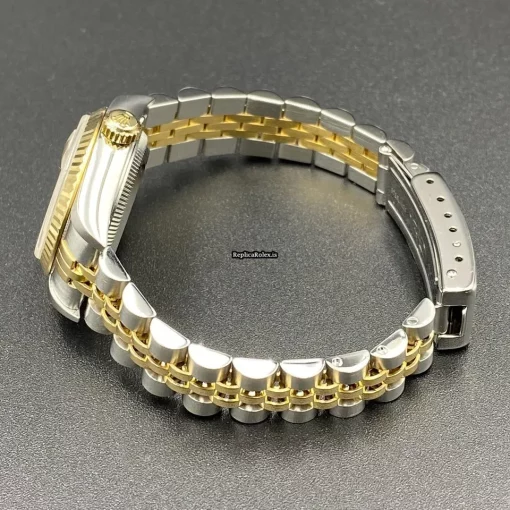 Awesome Replica Rolex Lady-datejust 79173 Caliber 2235 Automatic Movement 26mm Gold/steel Case Womens Watch - Image 5