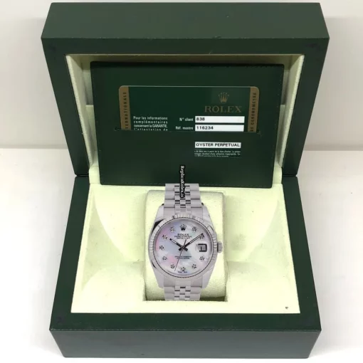 Beautiful Replica Rolex Datejust 116234 Caliber 3135 Automatic Movement 36mm Steel Case Mens/unisex Watch - Image 5