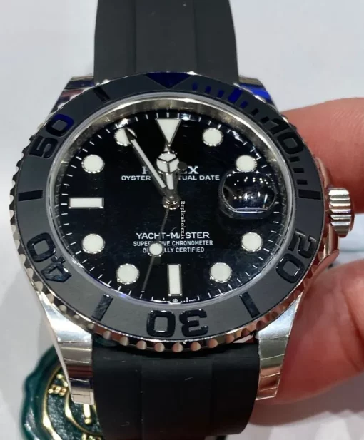 Nice Replica Rolex Yacht-master 42 226659 Caliber 3235 Automatic Movement 42mm White Gold Case Mens/unisex Watch - Image 3