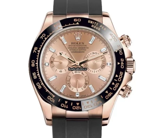 Wholesale Replica Rolex Daytona 116515ln Caliber 4130 Automatic Movement 40mm Rose Gold Case Mens/unisex Watch