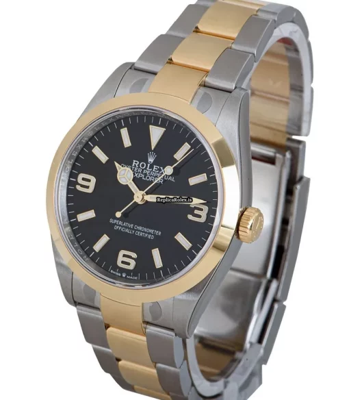 1:1 Replica Rolex Explorer 124273 Automatic Movement Gold/steel Case Mens/unisex Watch - Image 3