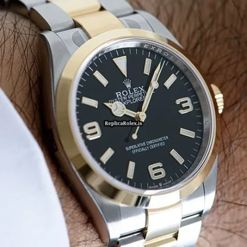 1:1 Replica Rolex Explorer 124273 Automatic Movement Gold/steel Case Mens/unisex Watch - Image 7