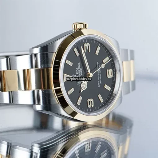 1:1 Replica Rolex Explorer 124273 Automatic Movement Gold/steel Case Mens/unisex Watch - Image 9