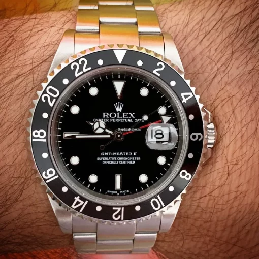 Wonderful Replica Rolex Gmt-master II 16710 Caliber 3185 Automatic Movement 40mm Steel Case Mens/unisex Watch
