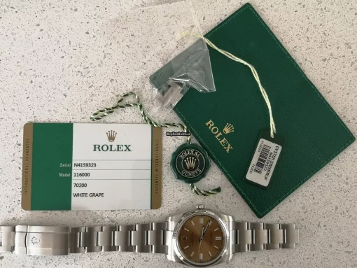 Distinctive Fake Rolex Oyster Perpetual 36 116000 Caliber 3130 Automatic Movement 36mm Steel Case Mens/unisex Watch - Image 5