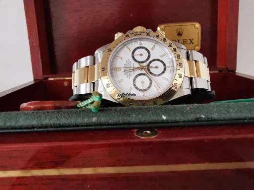 Excellent Clone Rolex Daytona 16523 Caliber 4030 Automatic Movement 40mm Gold/steel Case Mens/unisex Watch