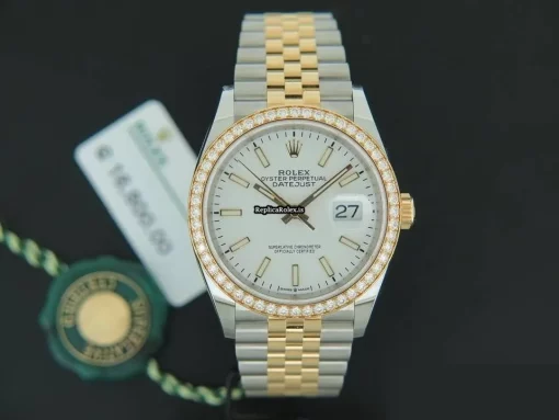 Terrific Replica Rolex Datejust 126283rbr Automatic Movement 36mm Gold/steel Case Mens/unisex Watch - Image 3