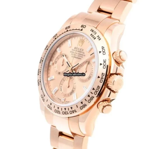 Fabulous Fake Rolex Daytona 116505a Caliber 4130 Automatic Movement 40mm Rose Gold Case Watch - Image 2