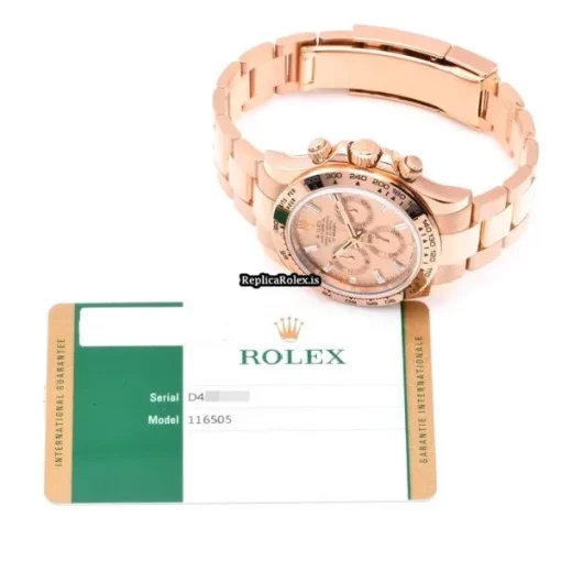 Fabulous Fake Rolex Daytona 116505a Caliber 4130 Automatic Movement 40mm Rose Gold Case Watch - Image 5