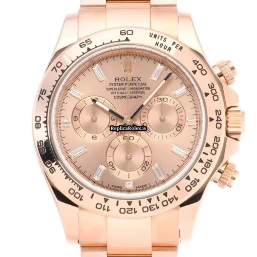 Fabulous Fake Rolex Daytona 116505a Caliber 4130 Automatic Movement 40mm Rose Gold Case Watch - Image 6