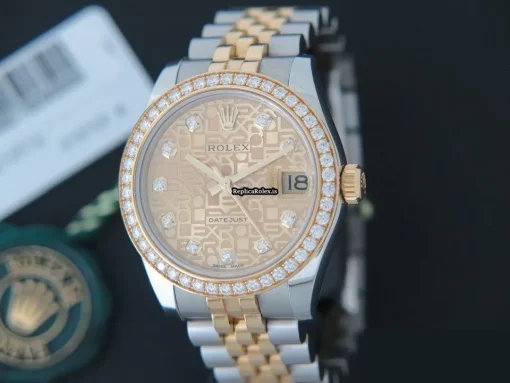 Reliable Clone Rolex Lady-datejust 178383 Automatic Movement 31mm Gold/steel Case Womens Watch