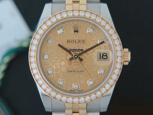 Reliable Clone Rolex Lady-datejust 178383 Automatic Movement 31mm Gold/steel Case Womens Watch - Image 2