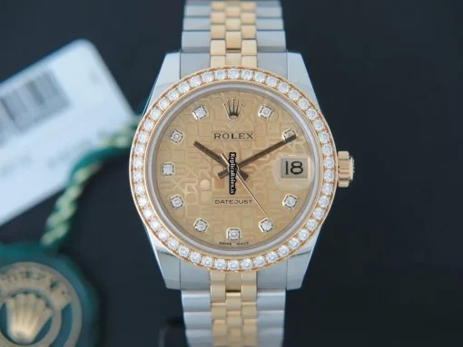 Reliable Clone Rolex Lady-datejust 178383 Automatic Movement 31mm Gold/steel Case Womens Watch - Image 3