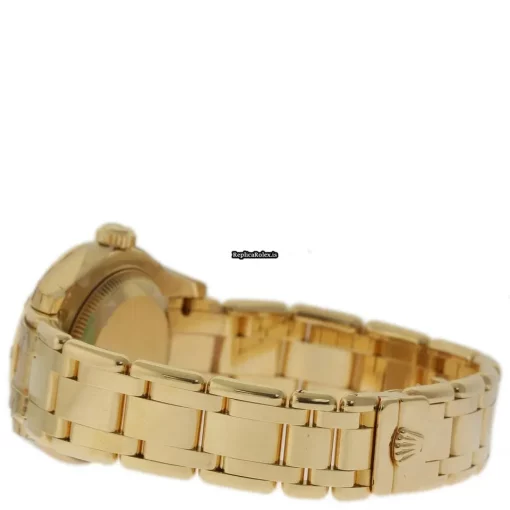Exquisite Fake Rolex Lady-datejust Pearlmaster 80318 Caliber 2235 Automatic Movement 29mm Yellow Gold Case Womens Watch - Image 3