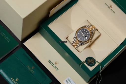 Fantastic Fake Rolex Datejust 126333 Caliber 3235 Automatic Movement 41mm Gold/steel Case Mens/unisex Watch - Image 6