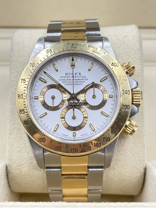 Lovely Clone Rolex Daytona 16523 Caliber 4030 Automatic Movement 40mm Gold/steel Case Mens/unisex Watch - Image 3