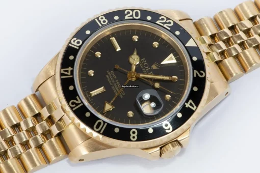 Excellent Replica Rolex Gmt-master 16758 Caliber 3075 Automatic Movement 40mm Yellow Gold Case Mens/unisex Watch - Image 2