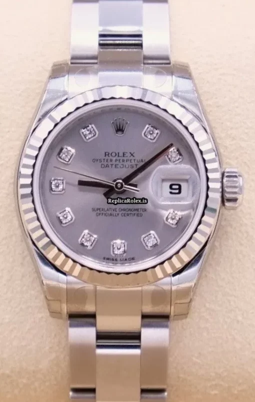 Great Fake Rolex Lady-datejust 179174 Caliber 2235 Automatic Movement 26mm Steel Case Womens Watch
