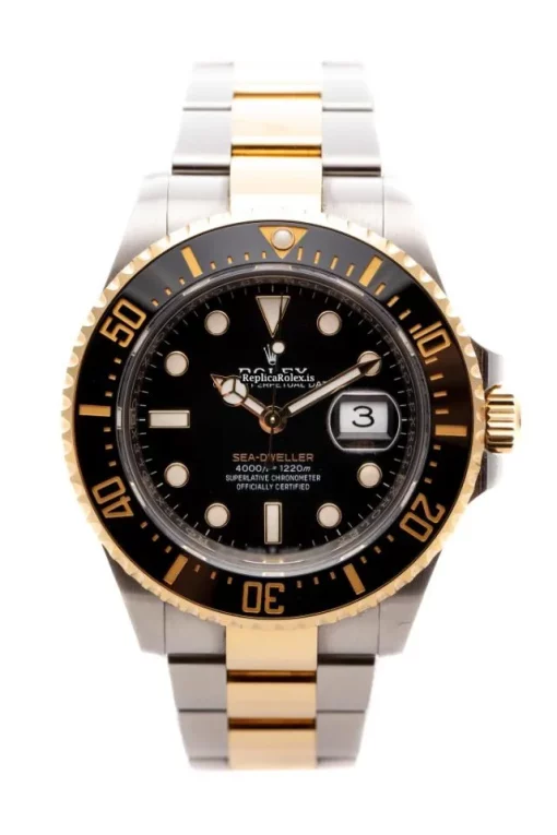 Pleasing Imitation Rolex Sea-dweller 126603 Caliber 3235 Automatic Movement 43mm Gold/steel Case Mens/unisex Watch - Image 4