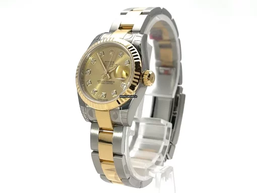 Terrific Replica Rolex Lady-datejust 179173 Caliber 2235 Automatic Movement 26mm Gold/steel Case Womens Watch - Image 3