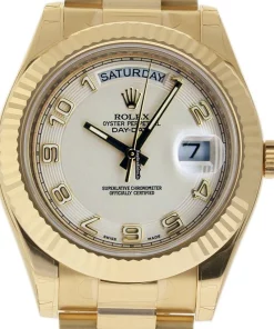 Amazing Knockoff Rolex Day-date II 218238 Caliber 3156 Automatic Movement 41mm Yellow Gold Case Mens/unisex Watch