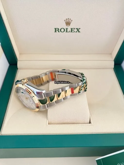 Remarkable Copies Rolex Sky-dweller 326933 Caliber 9001 Automatic Movement 42mm Gold/steel Case Mens/unisex Watch - Image 3