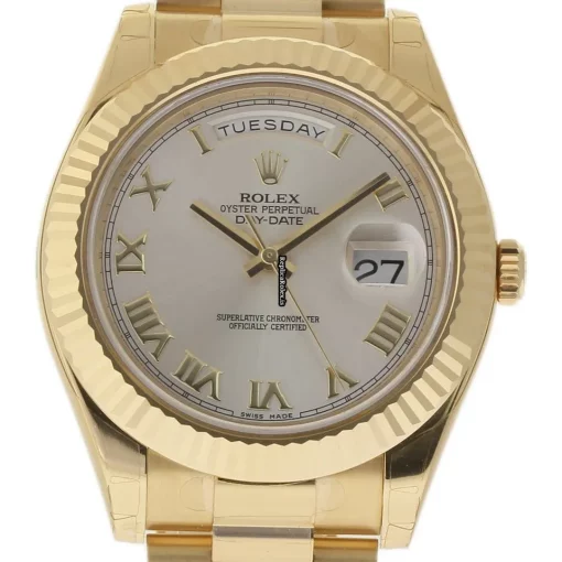 Distinctive Fake Rolex Day-date II 218238 Caliber 3155 Automatic Movement 41mm Yellow Gold Case Mens/unisex Watch