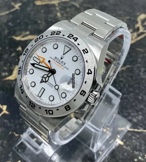 Aaa Replica Rolex Explorer II 216570 Caliber 3187 Automatic Movement 42mm Steel Case Mens/unisex Watch - Image 3