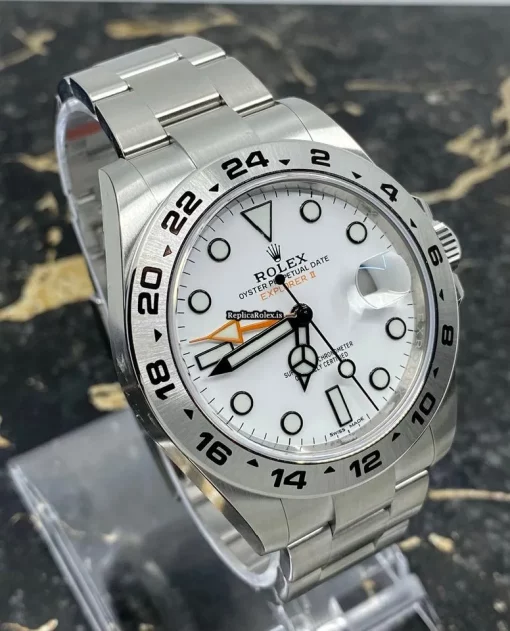 Aaa Replica Rolex Explorer II 216570 Caliber 3187 Automatic Movement 42mm Steel Case Mens/unisex Watch - Image 9