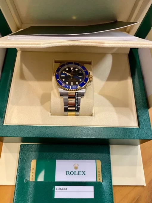 Unique Replica Rolex Submariner Date 116613lb Caliber 3135 Automatic Movement 40mm Gold/steel Case Mens/unisex Watch - Image 2
