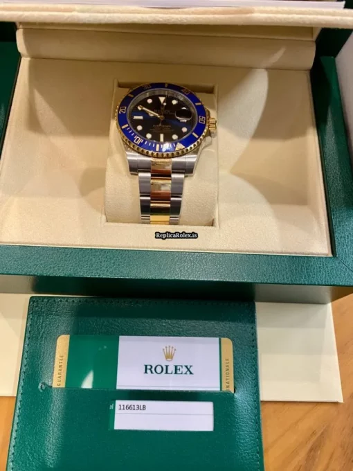 Unique Replica Rolex Submariner Date 116613lb Caliber 3135 Automatic Movement 40mm Gold/steel Case Mens/unisex Watch - Image 7