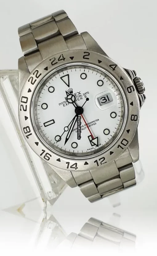 Cheap Replica Rolex Explorer II 16570t Caliber 3186 Automatic Movement 40x47,2mm Steel Case Mens/unisex Watch - Image 3