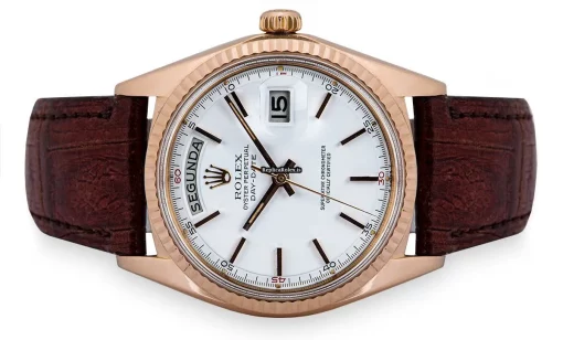 Wonderful Replica Rolex Day-date 36 1803 Automatic Movement 36mm Rose Gold Case Mens/unisex Watch - Image 4