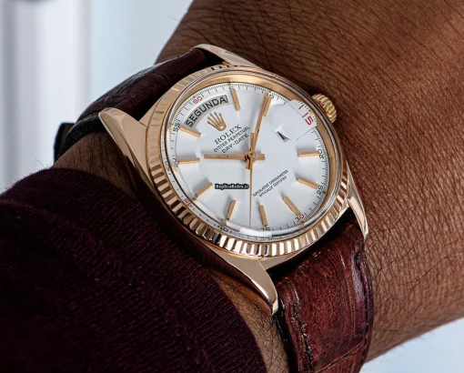 Wonderful Replica Rolex Day-date 36 1803 Automatic Movement 36mm Rose Gold Case Mens/unisex Watch - Image 7