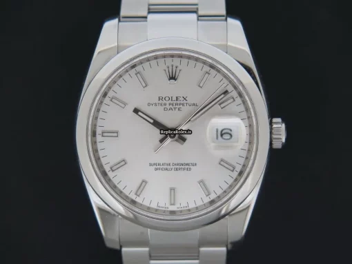 Discount Replica Rolex Oyster Perpetual Date 115200 Automatic Movement 34mm Steel Case Mens/unisex Watch - Image 2