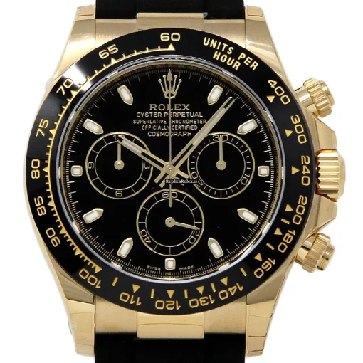 Defect Copies Rolex Daytona 116518 Caliber 4130 Automatic Movement 40mm Yellow Gold Case Mens/unisex Watch