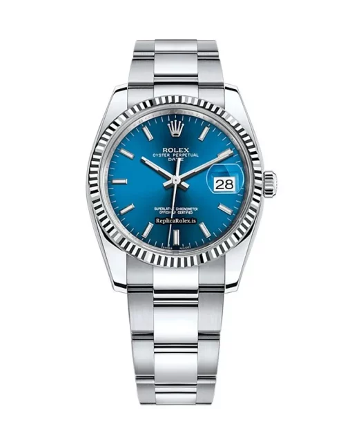 Marvellous Replica Rolex Oyster Perpetual Date 115234 Automatic Movement 34mm Steel Case Mens/unisex Watch - Image 2