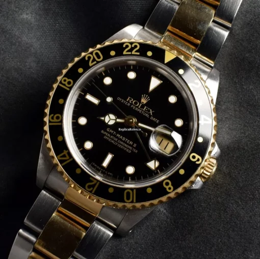 Amazing Replica Rolex Gmt-master II 16713 Automatic Movement Gold/steel Case Mens/unisex Watch