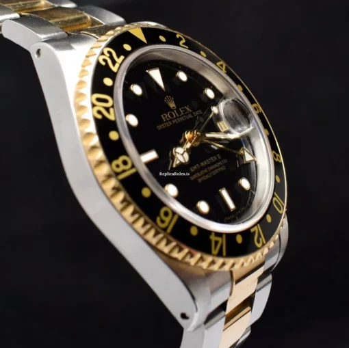 Amazing Replica Rolex Gmt-master II 16713 Automatic Movement Gold/steel Case Mens/unisex Watch - Image 4