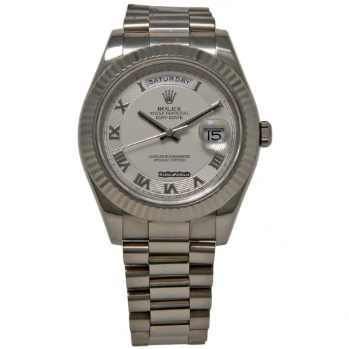 Mind-boggling Copies Rolex Day-date II 218239 Caliber 3255 Automatic Movement 41mm White Gold Case Mens/unisex Watch - Image 2