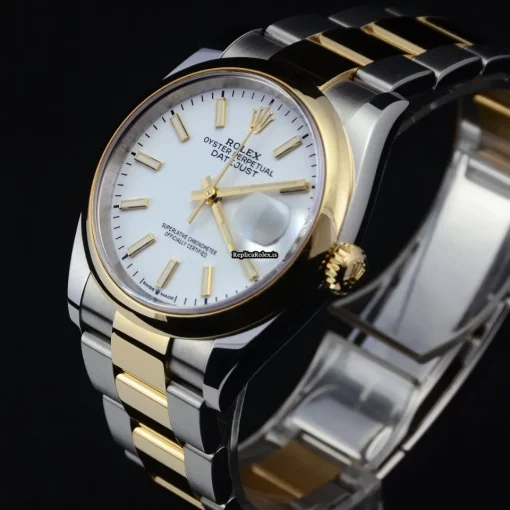 Neat Replica Rolex Datejust 126203 Caliber 3235 Automatic Movement 36mm Gold/steel Case Mens/unisex Watch - Image 12
