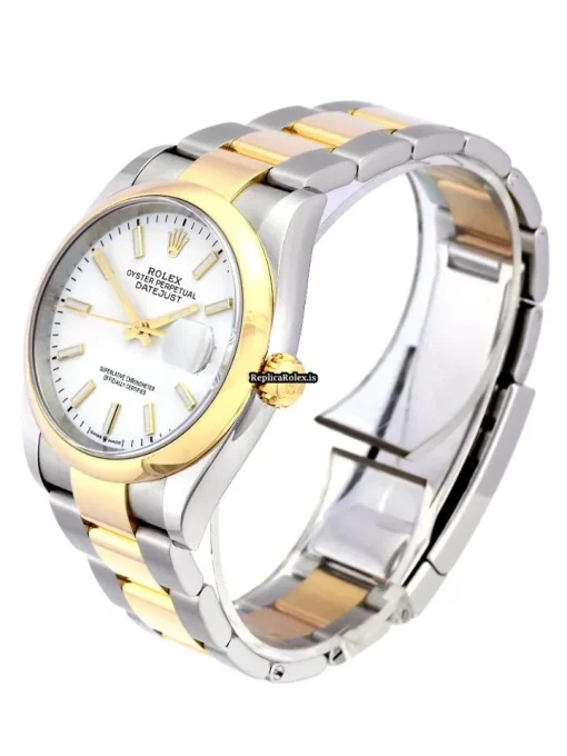 Neat Replica Rolex Datejust 126203 Caliber 3235 Automatic Movement 36mm Gold/steel Case Mens/unisex Watch - Image 2