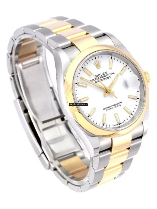 Neat Replica Rolex Datejust 126203 Caliber 3235 Automatic Movement 36mm Gold/steel Case Mens/unisex Watch - Image 3