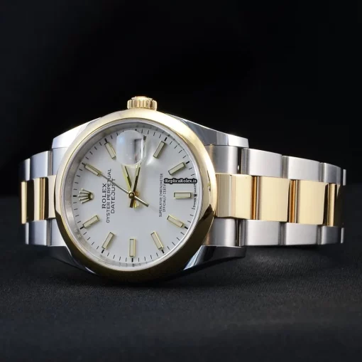 Neat Replica Rolex Datejust 126203 Caliber 3235 Automatic Movement 36mm Gold/steel Case Mens/unisex Watch - Image 6