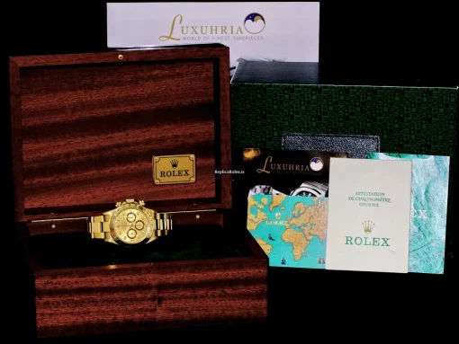 Marvellous Fake Rolex Daytona 16528 Automatic Movement 40mm Yellow Gold Case Mens/unisex Watch - Image 6