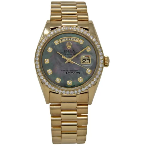 Fantastic Fake Rolex Day-date 36 1803 Automatic Movement 36mm Yellow Gold Case Mens/unisex Watch - Image 2