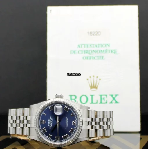 Fine Replica Rolex Datejust 16220 Caliber 3135 Automatic Movement 36mm Steel Case Mens/unisex Watch - Image 2